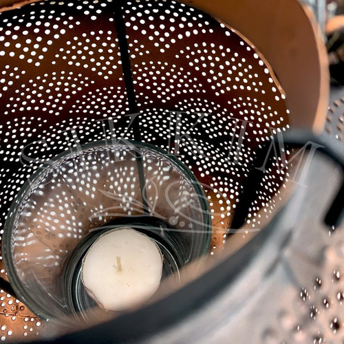 Lampion metalowy `Ażurowa Latarnia`